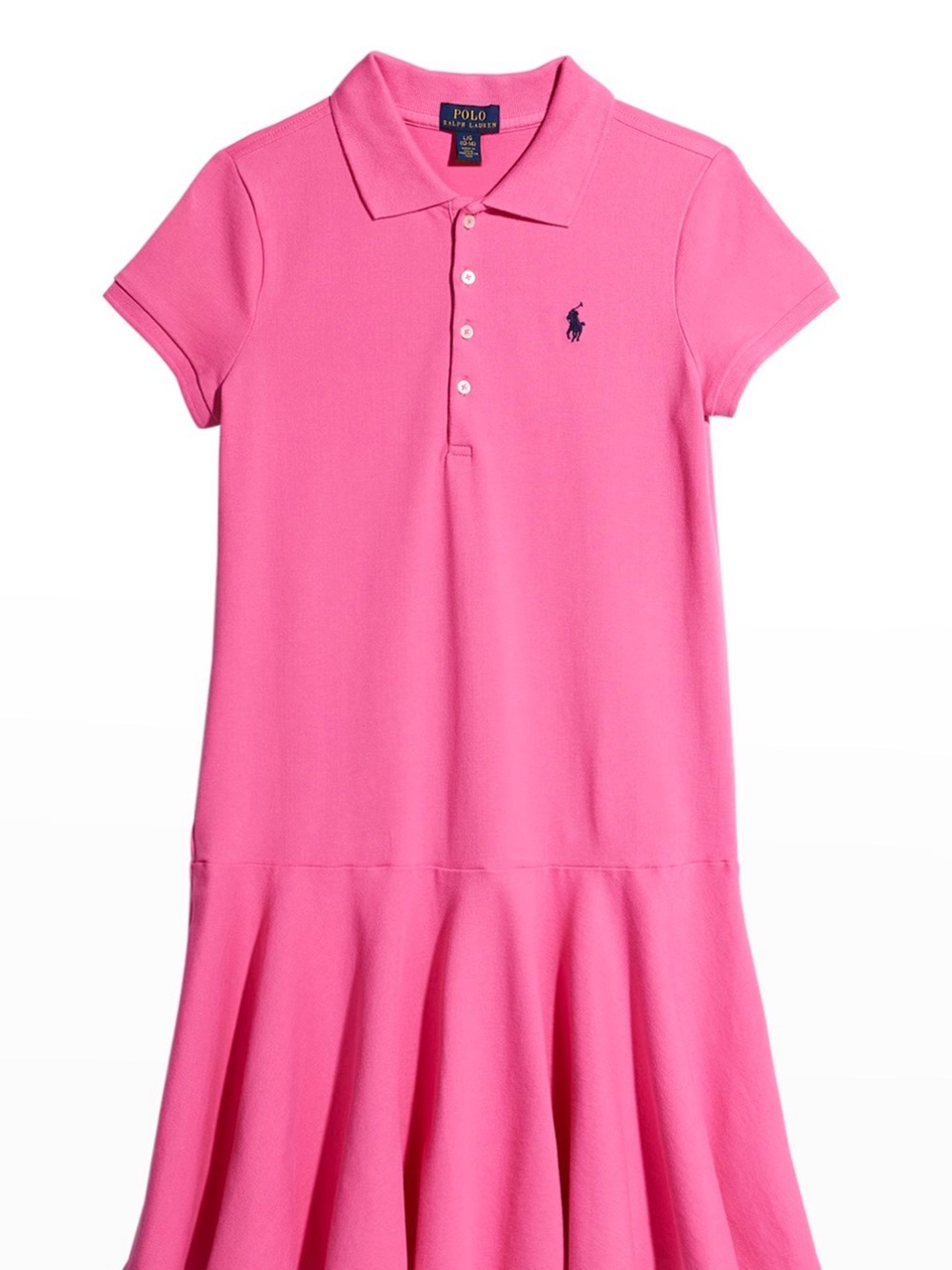 Polo Ralph Lauren Girl's Stretch Cotton Mesh Polo